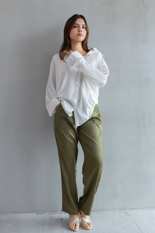 OLIVE DRIFT SHIRT