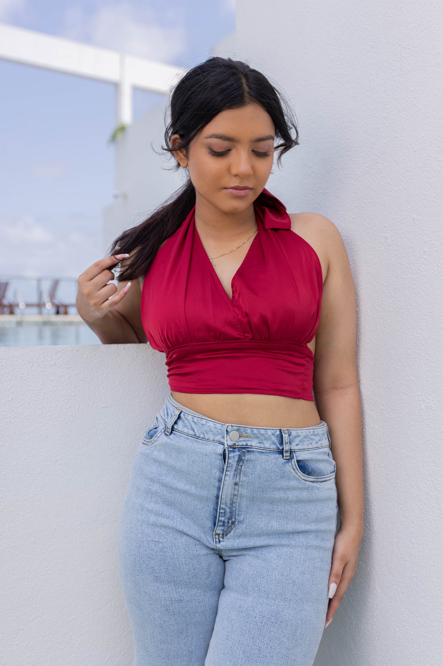 TINISL HALTER TOP