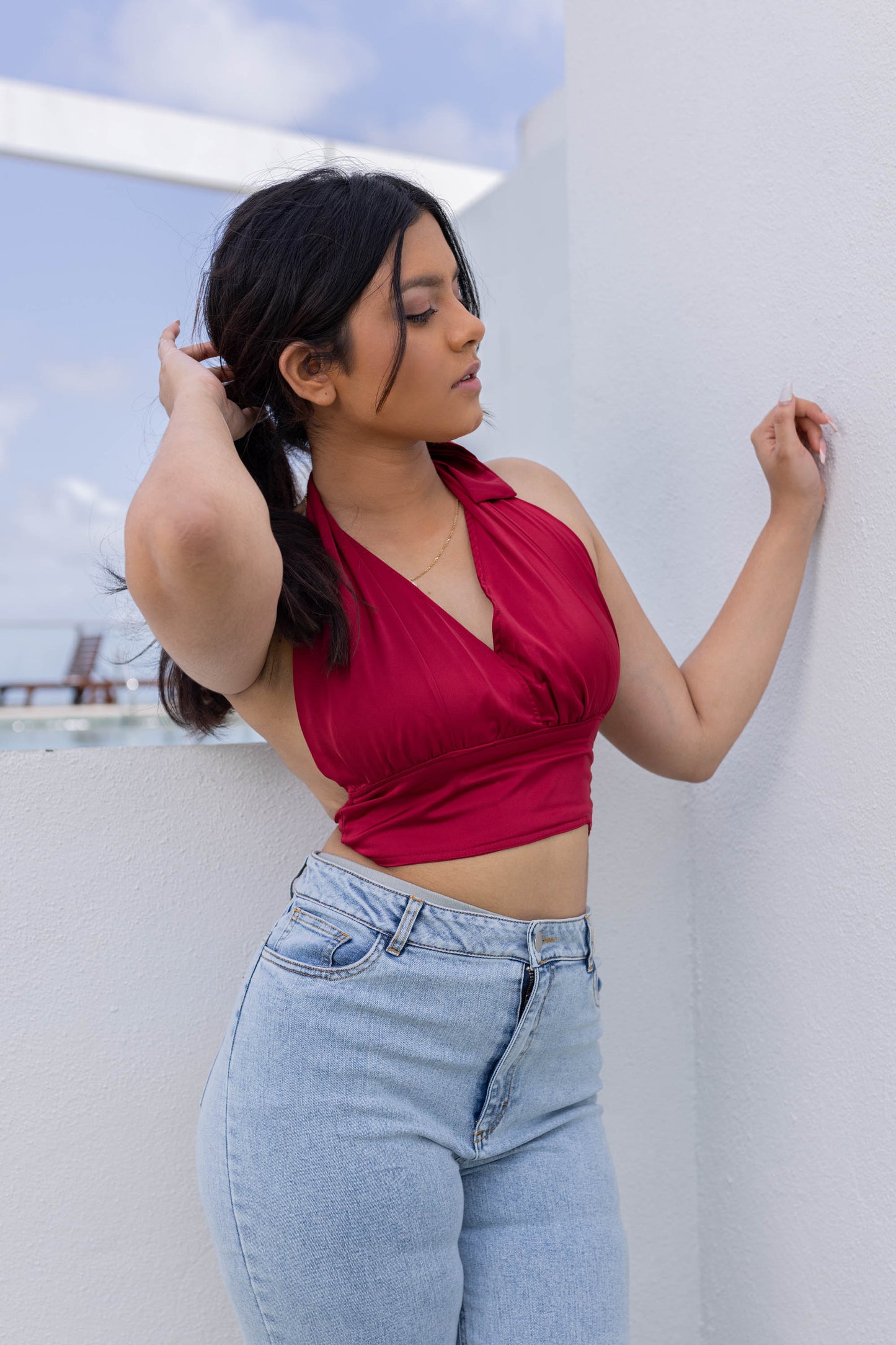 TINISL HALTER TOP