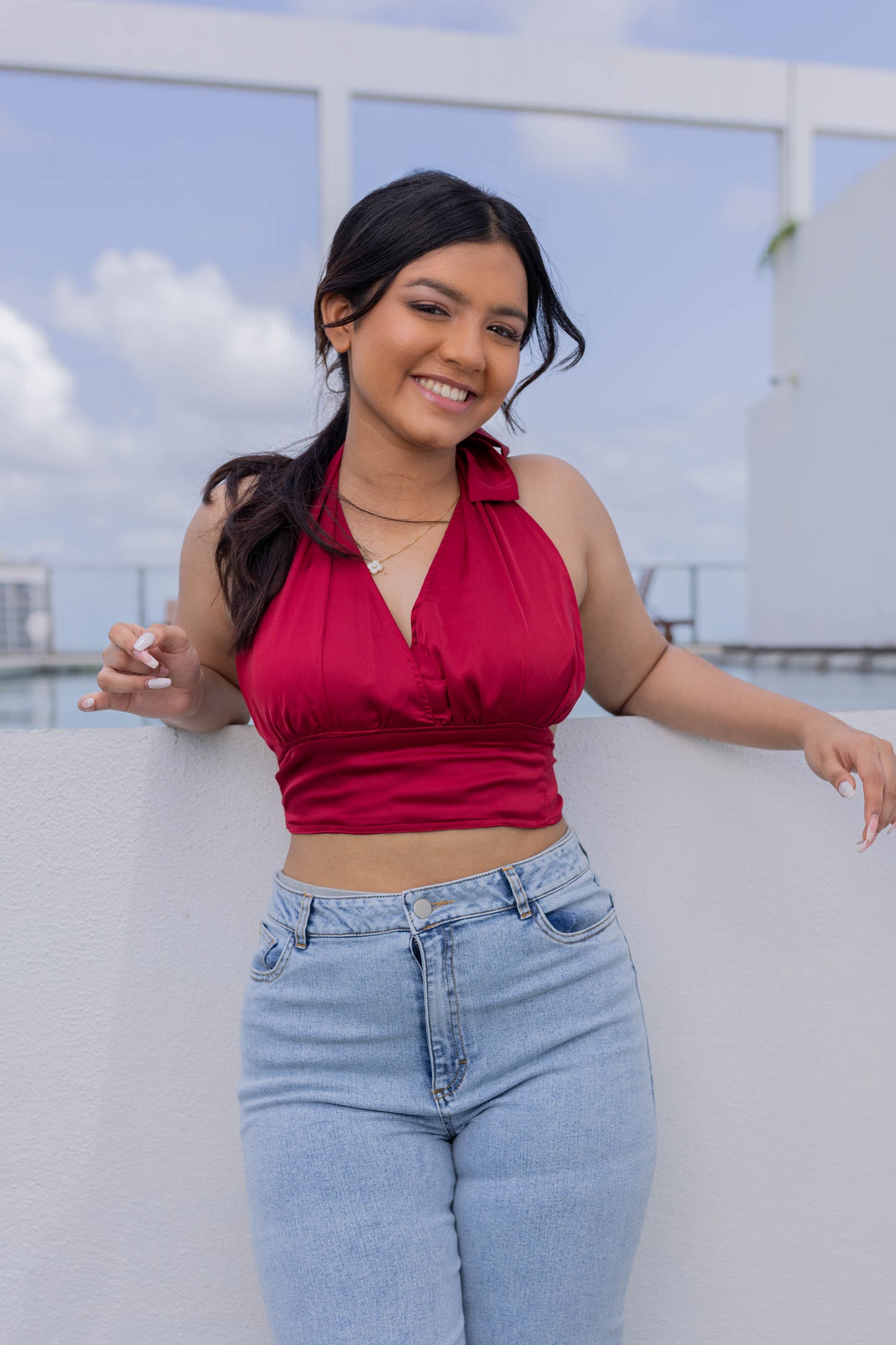 TINISL HALTER TOP