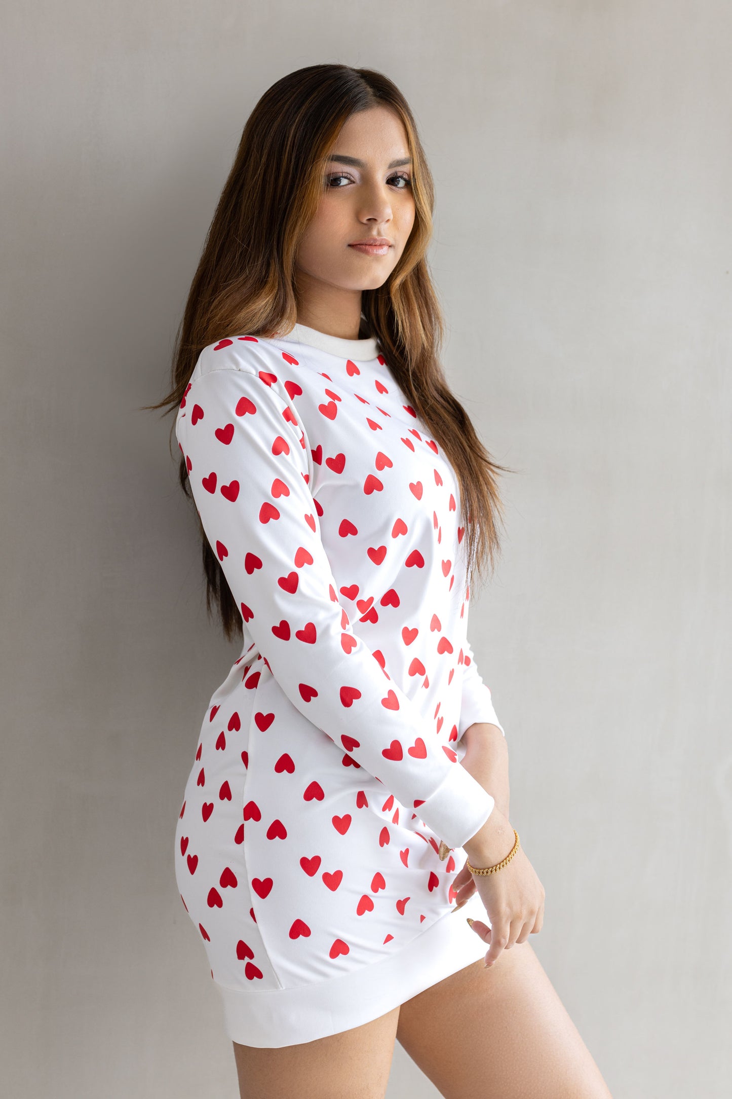 CUPID’S SWEATER DRESS