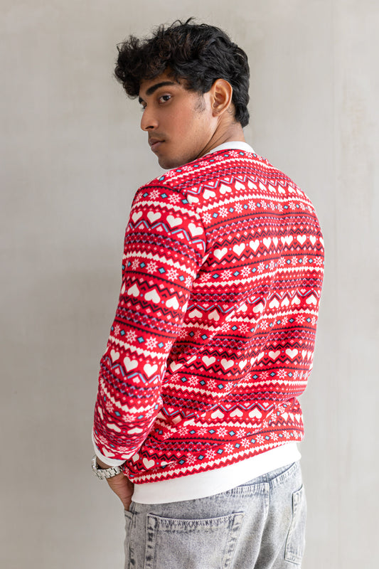 HEART STRINGS FULL SWEATER