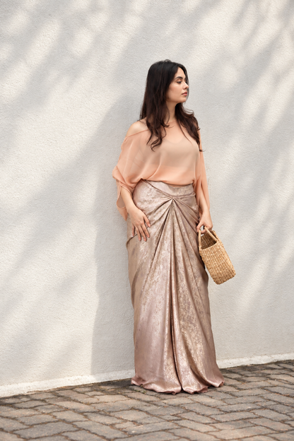 ZIEANNA DRAPE SKIRT