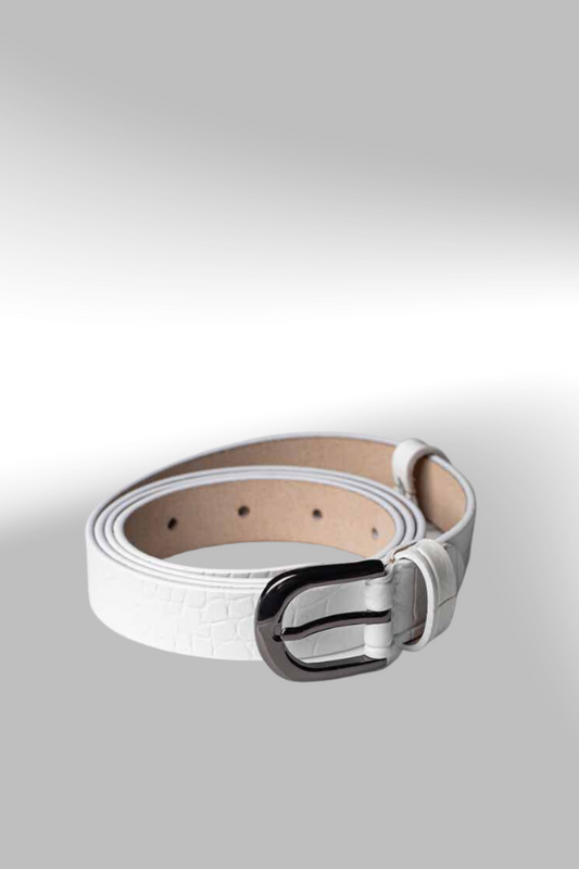 WHITE GLAMOUR BELT