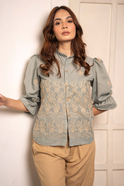 SAGE BLOOM TOP