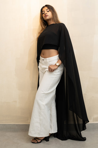 MIAKEE SHEER CAPE
