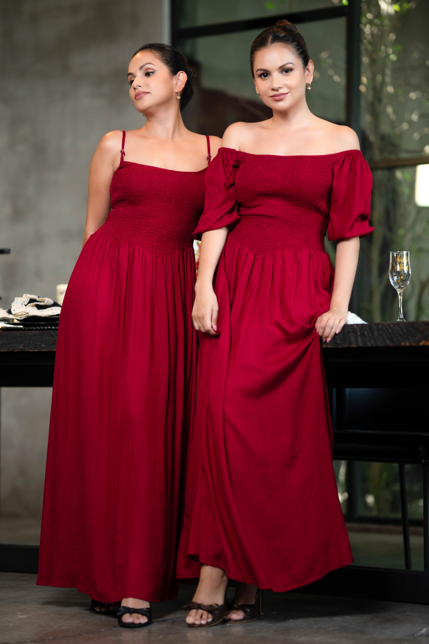 WINE WHISPER MAXI DRESS
