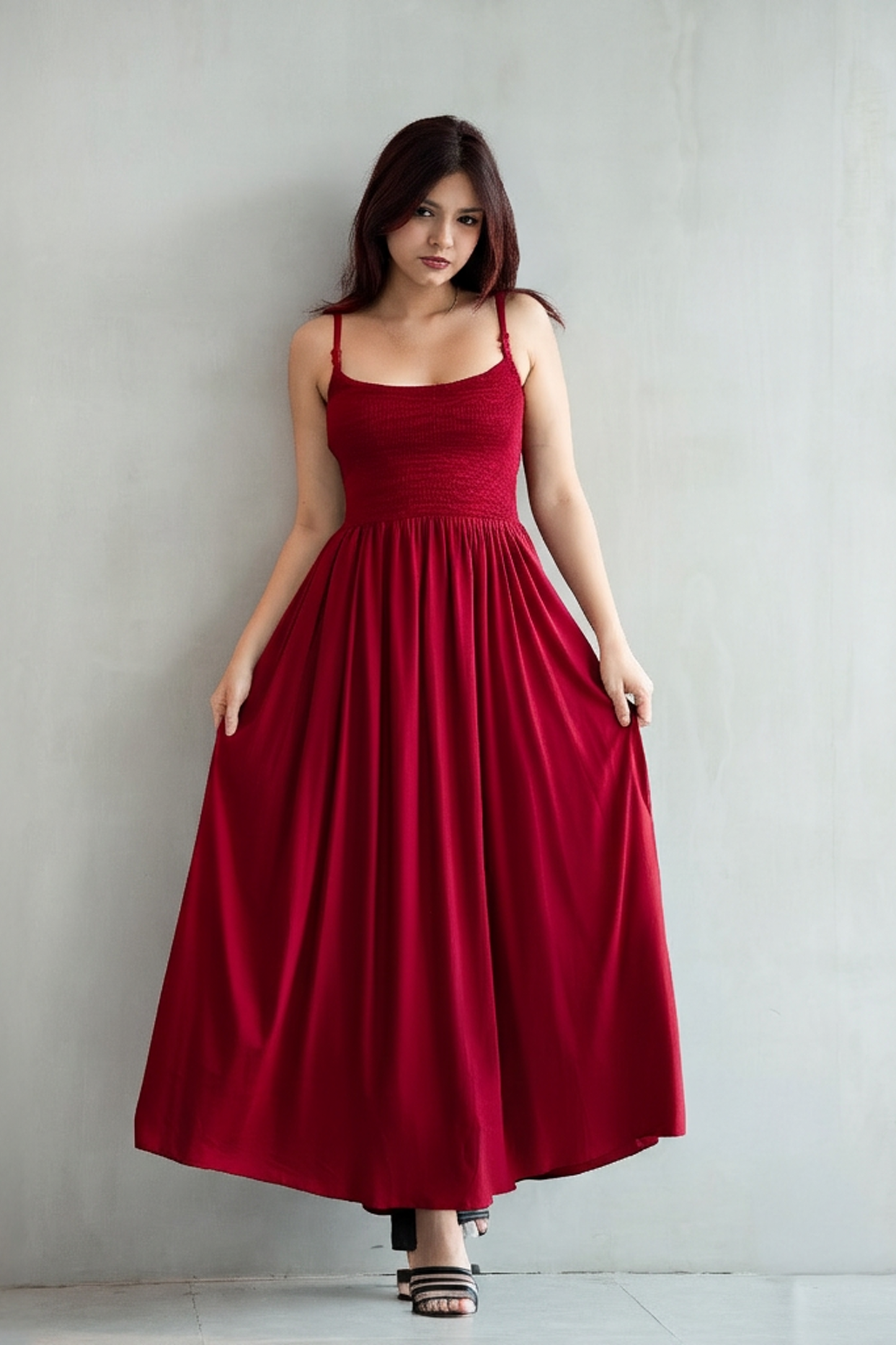 WINE WHISPER MAXI DRESS