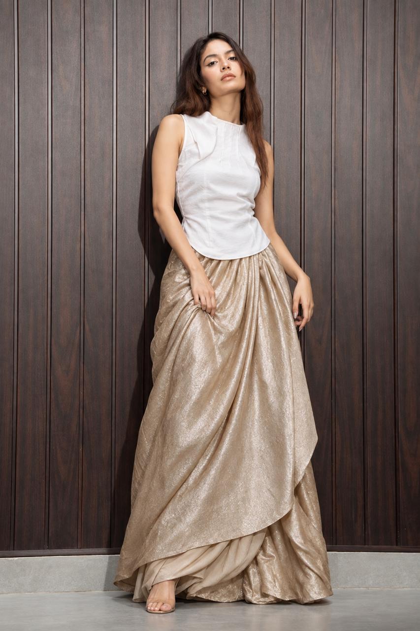 ZARIYA DRAPE SKIRT