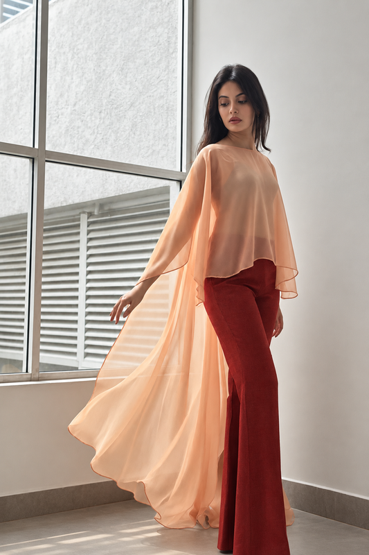 MIAKEE SHEER CAPE