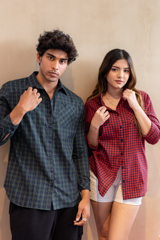 PLAID CLASSIC SHIRT DUO