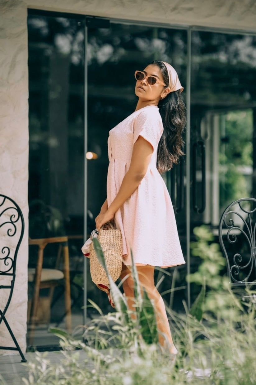 BLUSH PETAL DRESS
