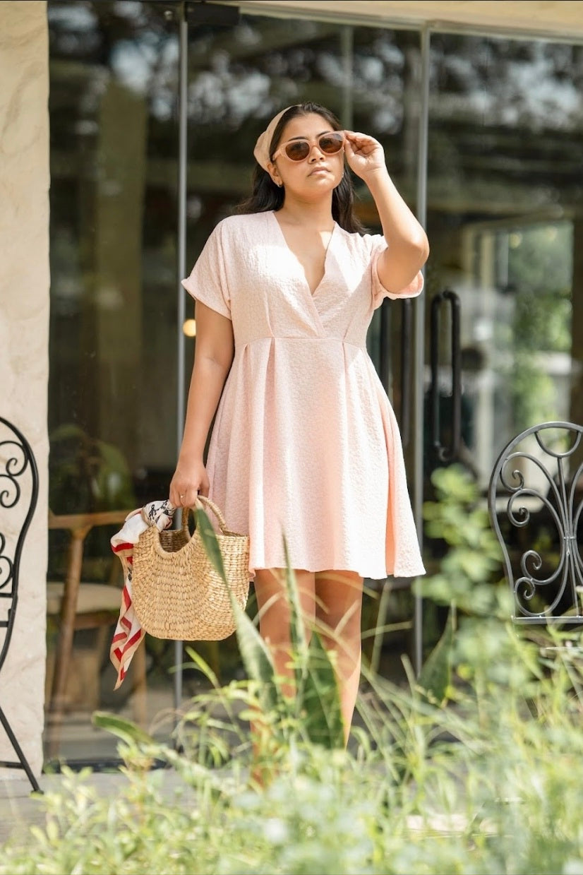 BLUSH PETAL DRESS